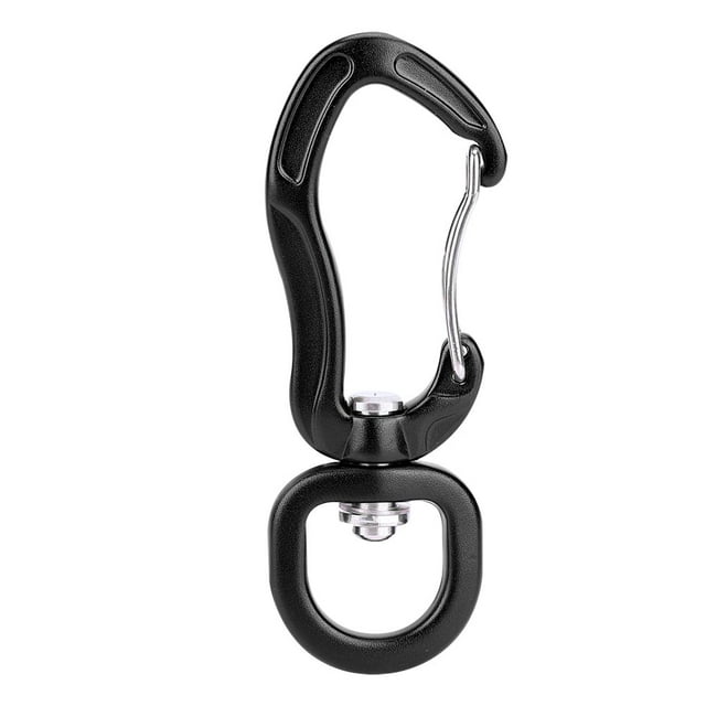 Hamaca de aluminio para escalada, hebilla de seguridad, mosquetón, gancho para colgar rápido (negro) YUNYI BRAND Deportes