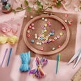 thumbnail image 3 of 1 set DIY Sewing Making Kit for Beginner include Linen Fabrics Embroidery Hoops Needles & Milk Cotton Yarn Mixed color 8~201x8~201x1~9mm, 3 of 8
