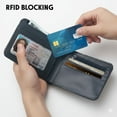 thumbnail image 3 of WIRESTER RFID Blocking Bifold Wallet for Men, Slim Leather Credit Card Holder with ID Window - Wolf Pack Moon, 3 of 6