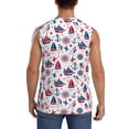 thumbnail image 4 of Bingfone Happy Columbus Day Pattern Men's Tank Tops Workout Sleeveless Tee Shirts Running Beach Tanks for Men-3X-Large, 4 of 7