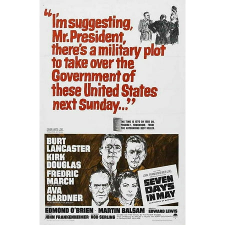 UPC: 0671863493775 | Seven Days in May – movie POSTER (Style B) (11  x 17 ) (1964)