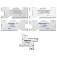 thumbnail image 2 of Precision Seam Measuring Gauge Metal Quilting Tailor Ruler Template Sewing Diy, 2 of 5