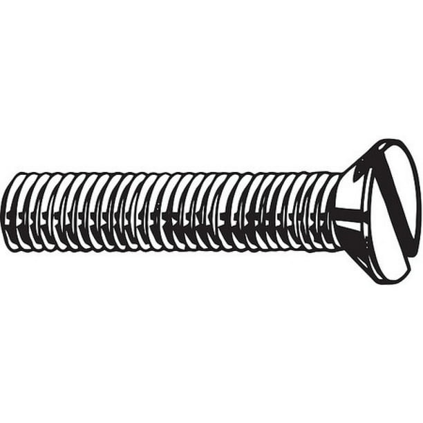 Fabory M 040 00 M4 0 7 X Mm Flat Head Slotted Machine Screw 100 Pk Walmart Com Walmart Com