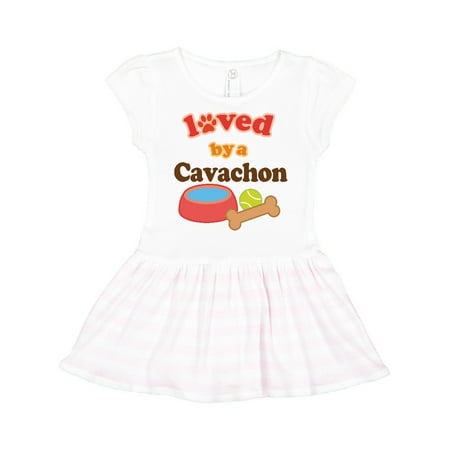 

Inktastic Cavachon Dog Owner Gift Gift Toddler Girl Dress