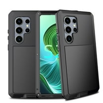 Dteck Case for Samsung Galaxy S25 Ultra,Heavy Duty Shockproof Rugged Case with Built-in Glass Screen Protector, 360 Full Body DustProof Protective Cover for Samsung Galaxy S25 Ultra, Black