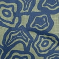 thumbnail image 1 of oneOone Polyester Spandex Medium Blue Fabric Abstract Floral Sewing Material Print Fabric By The Yard 56 Inch Wide, 1 of 4