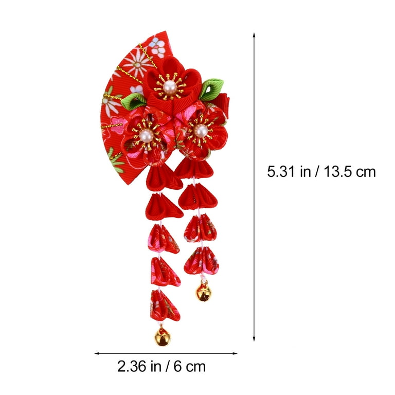 Hair Accessories Tassel Japanese Clip Flower Pin Hairpin Kanzashi