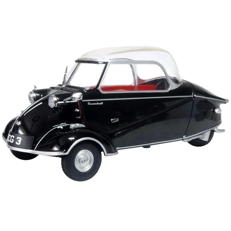 Messerschmitt KR200 Bubble Top Black with Red Interior 1/18
