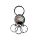 thumbnail image 1 of Cielo azul nubes de colores Llavero de metal de acero inoxidable Llavero Anillo de cadena Llavero, 1 of 3