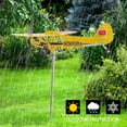 thumbnail image 4 of El indicador de dirección del viento del avión 3D adorna la veleta del techo para el jardín al aire libre, 4 of 8