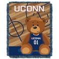 thumbnail image 2 of Connecticut Huskies NCAA Triple Woven Jacquard Throw (Fullback Baby Series) (36"x48") (2-Pack), 2 of 3
