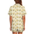 thumbnail image 6 of KLHDSF Womens 2 Piece Pajama Set Short Sleeve Top and Shorts Casual Summer Floral Loungewear Yellow M, 6 of 7