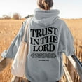 thumbnail image 2 of shqvo Trust In The Lord Graphic Hoodies Christian Faith Sweatshirts For Women Bible Verse Religious Hoodie Pullover Tops Trendy Oversized Long Sleeve Christian Sweatshirts, 2 of 4