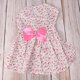 thumbnail image 2 of Adorable Pet Dog Dress Floral Bowknot Tutu Dresses Pet Cat Wedding Party Casual Dog Clothes Pet Supplies - Size M (Pink), 2 of 3