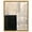 Gold Frame, variant on Coal Dust Canvas Modern Boho by Art Remedy, White Frame, 36" x 45"
