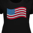 thumbnail image 4 of Inktastic Grunge American Flag Women's Plus Size T-Shirt, 4 of 5
