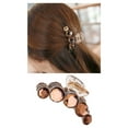 thumbnail image 2 of Paquete de 4 pinzas para el pelo de plástico brillante con purpurina, color dorado, azul, marrón, pulpo, gemas de cristal, pinzas para el pelo, pinzas para el pelo, accesorios para mujeres y niñas, 2 of 6