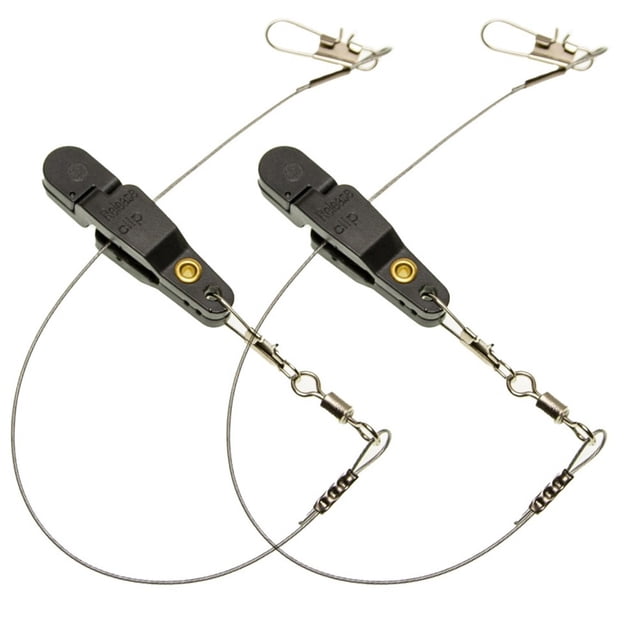 Mosiee 2 Pcs Clip de Libération de Ligne de Pêche Raboteuse Dériveur Prise de Courant