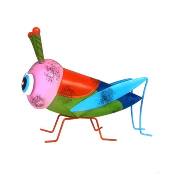 Metal Art Colorful Grasshopper Garden Statues for Patio Yard Tree Locust Figurines Indoor Outdoor Decorations