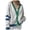 Green, variant on Women's Knitted Cardigan Fall Winter Fashion Striped Loose Pullover Sweater Soft Comfortable Casual Long Sleeve Tops