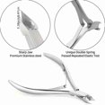 thumbnail image 3 of Stainless Steel Nail Clipper Set Cuticle Pusher Nipper Manicure Tool Kit for Home Nail Care, 3 of 7