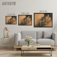 thumbnail image 4 of Kano Hogai Japanese Dragons In Clouds Black Framed Canvas Wall Art Print 12X16", 4 of 4
