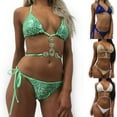 thumbnail image 2 of Maillot de Bain pour Femmes à Paillettes et Strass, Bikini Bandage, 2 of 3