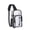 Clear, variant on MUSOIE Clear Sling Bag for Stadium Events Crossbody Bag Purses for Women Men Fanny Pack Chest Bag