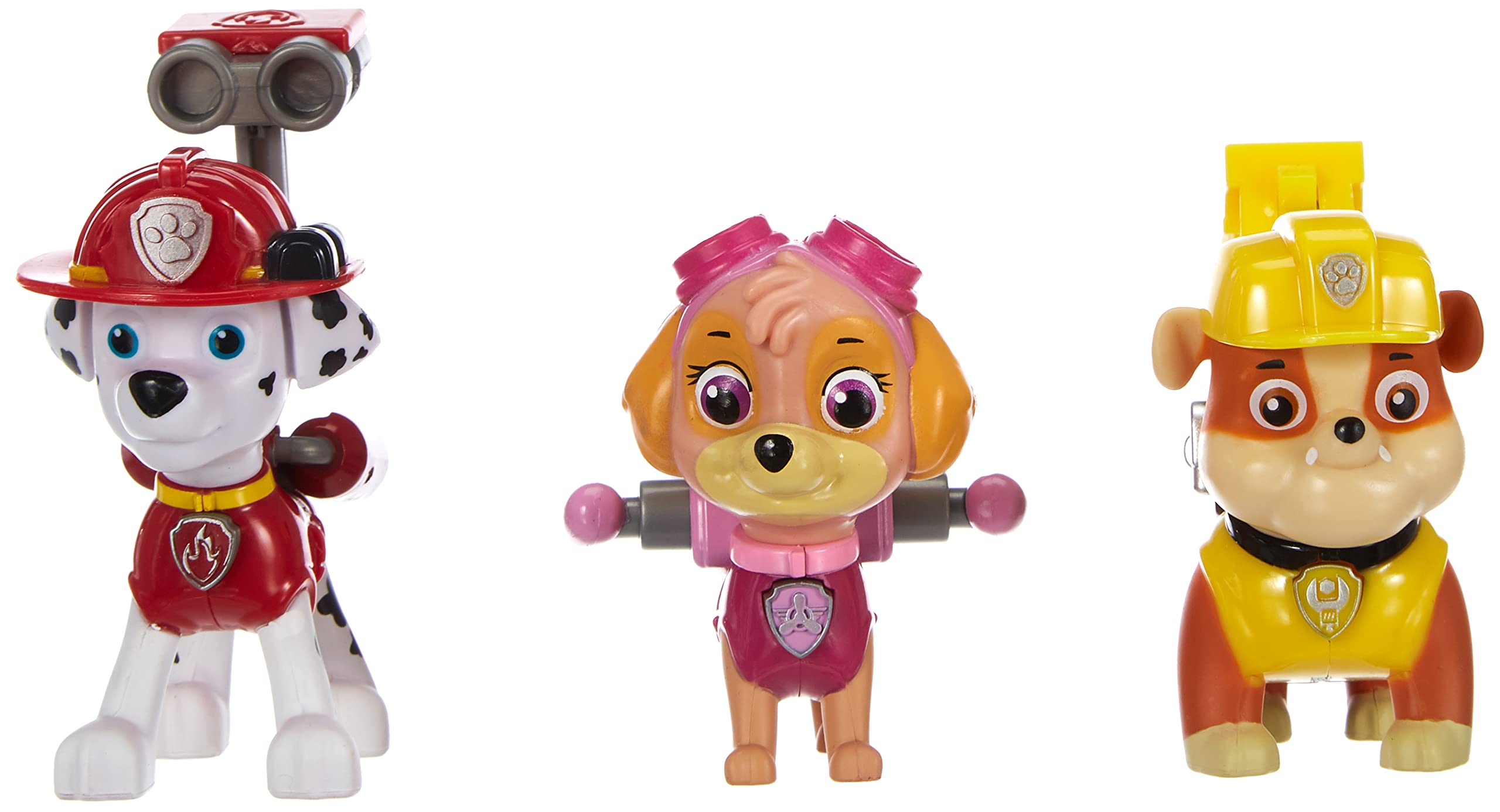 Paw Patrol Action Pack Pups 3-Figure Set - Marshall, Skye & Rubble With Transforming Dog Tags 7 thumbnail image