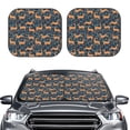 thumbnail image 2 of Saiise Reindeer for Foldable Car Sun Shades (2-Pack) Offer Sun Protection with an Easy-fold Design for Convenient Windshield Shading-Medium, 2 of 6