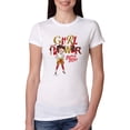 thumbnail image 1 of Wild Bobby, Betty Boop Winking Girl Power Femenist Betty Boop Womens Slim Fit Junior Tee, White, Medium, 1 of 5
