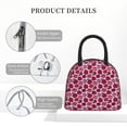 thumbnail image 4 of Yiaed Rose Flowers Print Lunch Bag Adult Insulated Lunch Box, Leakproof Cooler Food Lunch Containers Reusable High Capacity Lunch Tote Bags-One Size, 4 of 6