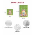 thumbnail image 7 of Green Happy Easter Kitchen Dish Towels for Drying Dishes Set of 4, Spring Easter Eggs Floral Plaid Waffle Weave Microfiber Hand Tea Bathroom Towels Quick Dry & Absorbent Towel 12x12, 7 of 7