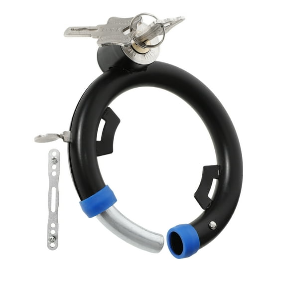 Worgeous Electric Scooter Lock Black Stainless Steel 1 Set