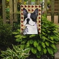 thumbnail image 2 of Carolines Treasures SS4340-FLAG-PARENT Boston Terrier Fall Leaves Portrait Flag  multicolor, 2 of 2