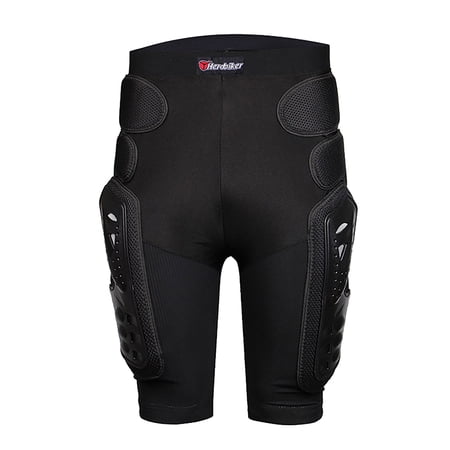 RYDCOT Mens 4D Padded Bike Shorts Anti-Slip Leg Protective Pads for HIPS Legs Cycling Underwear Wide Waistband Biking Bicycle Undershorts Outdoor Motorcycle Riding Armor Shorts Black