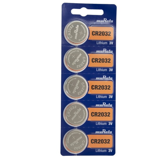 Sony Murata CR2032 3V Lithium Coin Battery - 5 Pack