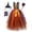 A-Orange, variant on Halloween Black Witch for Girls Black Dress Pumpkin Tutu Dress up Outfits Christmas Birthday Gift Party Clothes 6-7 Years