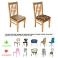 thumbnail image 5 of Pioneer Flower Seat Covers for Dining Room Chairs Set Of 4,Stretch Printed Washable Chair Seat Cover with Elastic Ties and Button,Removable Waterproof Couch Cushion Covers, 5 of 6