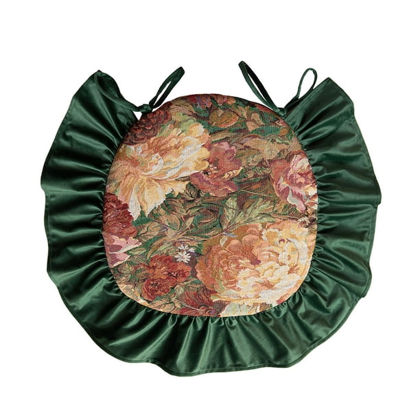 Cojín para silla, cojín para asiento, patrón floral, cómodo piso, puf, taburete, cojín para silla para del té, jardines, sala de estar