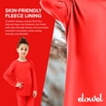 thumbnail image 7 of Elowel Thermal Underwear Set for Girls Kids Thermals Base Layer XL Red, 7 of 7