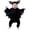 F125-Black, variant on FYDUU Baby Bat Halloween Costume 2‑Piece Set, Long Sleeve Wing Romper with Hat, Infant Boys Girls Halloween Party Dress Up Outfits