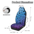 thumbnail image 6 of Uourmeti Easy to Install Universal Car Seat Covers for Auto Polyester Protectors Automotive Seat Covers, Dog Paw Heart Pattern, 6 of 7