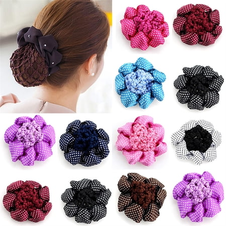 Girl Women Hight Elastic Bun Cover Snood Ballet Dance Skating