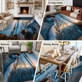 thumbnail image 6 of Sunset Reef Washable Living Room Rugs 6'x9', Seaside Reef Ocean Waves Shiny Sunset Low Pile Throw Large Area Rug Non-Slip Sturdy Edge Binding Carpet for Dining Room Kitchen Office, 6 of 9