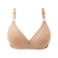 thumbnail image 2 of Wutalume Women's Full Coverage Lace Bras - Wireless Full Cup Bra, Soft Breathable Lace Bra for Everyday Comfort and Style,Beige 42, 2 of 4