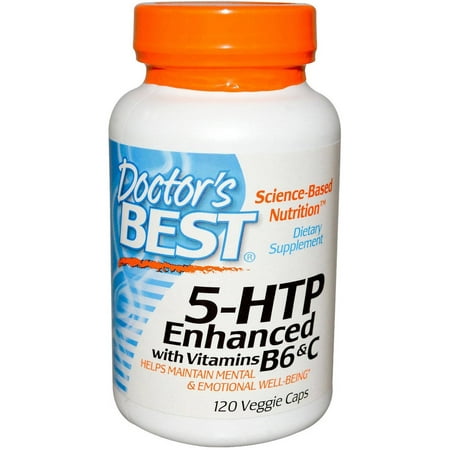 Doctor's Best 5 HTP w / Vitamine B6 et C, 120 CT
