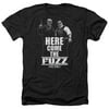 Hot Fuzz Crime Comedy Cop Movie Here Come The Fuzz Adult Heather T-Shirt Tee