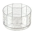 thumbnail image 2 of Xihbxyly Caja de Almacenamiento Giratoria Transparente con Cinco Compartimentos y Diseño de Ondas de Agua. Gran Capacidad para Cosméticos y Papelería. Organizador de Escritorio para Uso En Casa o En, 2 of 7