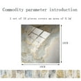 thumbnail image 3 of Yipa 10-100 PACK Peel and Stick Backsplash Tile Adhesive Removable Self-Adhesive Wall Tile Kitchen Backsplash Wall Sticker Tile Retardant for Apartment,Kitchen,Bathroom,Home Decoration, 3 of 9